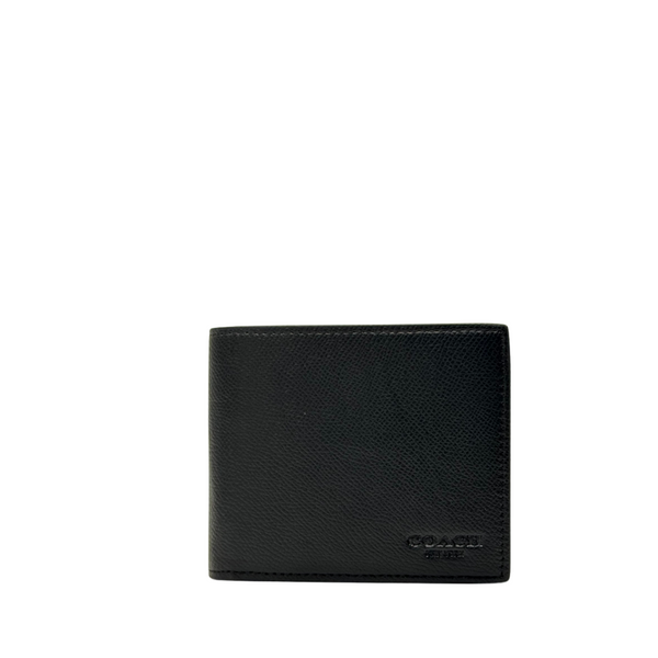 Coach Compact ID Wallet in Crossgrain Leather – F59112