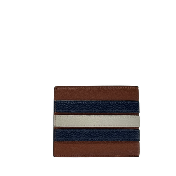 Coach Compact 2-in-1 Wallet in Signature Canvas with Varsity Stripe - F24649