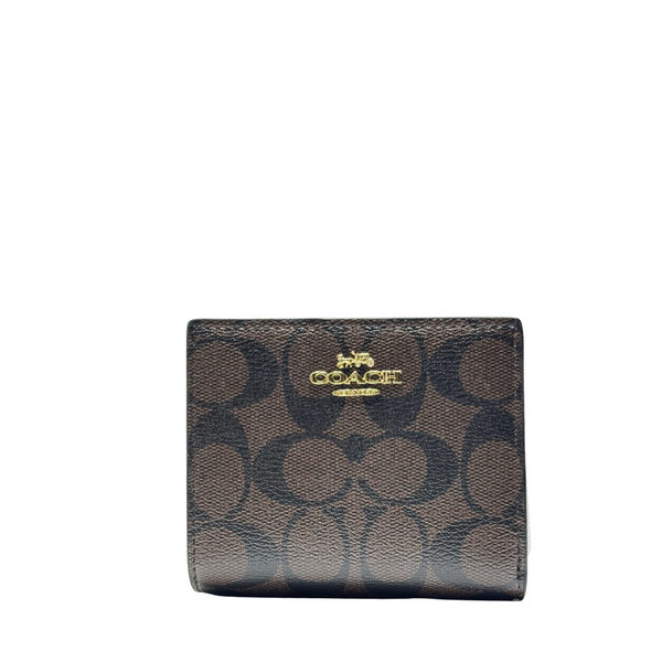 Coach Snap Wallet in Signature Canvas – Model F78002