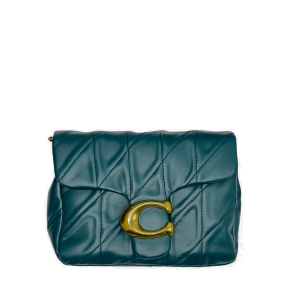 Coach Times Square Tabby Quilted Shoulder Bag – Green (CW629)