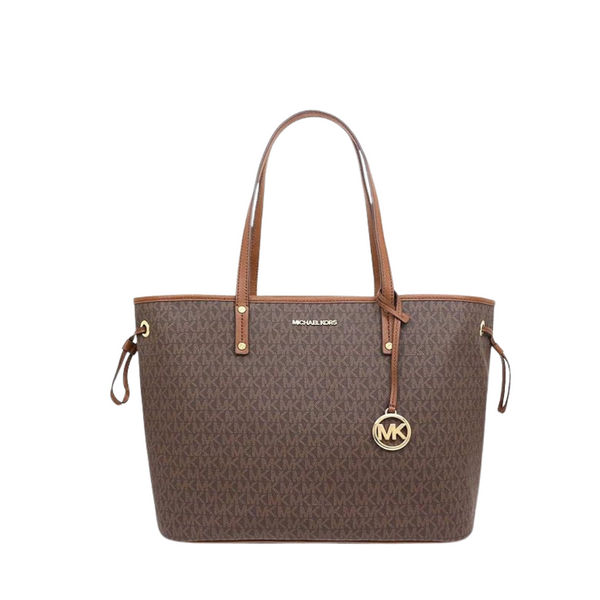 Michael Kors Tote Bag – Brown/Acorn | Jet Set Travel Large Drawstring – 35T9GTVT9V