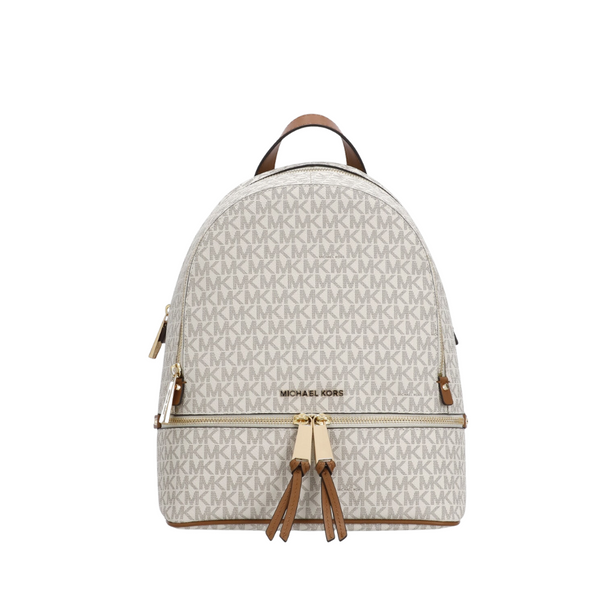 Michael Kors Rhea Zip Backpack – Vanilla/ Multi 30S7GEZB1B