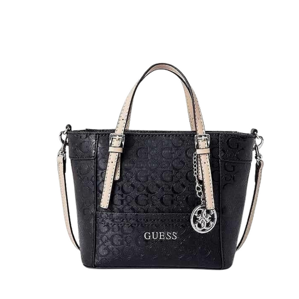 GUESS Delaney Mini Tote – Black | Sleek & Compact Crossbody – VY669305