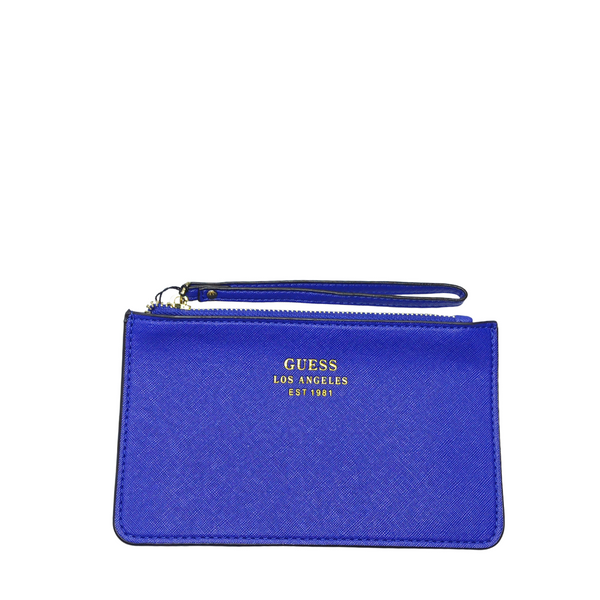 GUESS Wristlet Pouch Wallet – Blue | Stylish & Functional Organizer – PO 4784