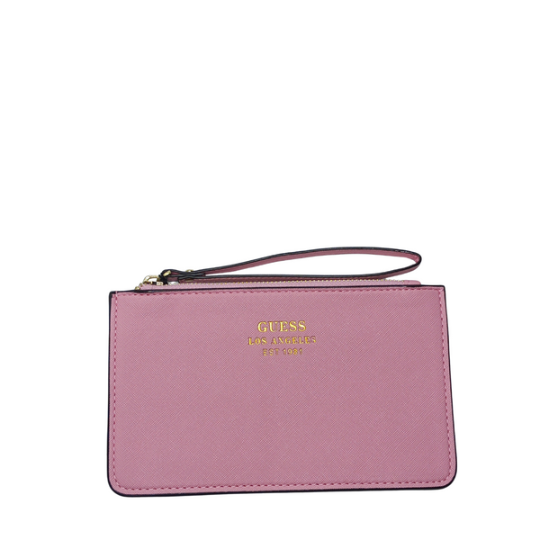 GUESS Wristlet Pouch Wallet – Golden | Luxe & Compact Organizer – PO 4784