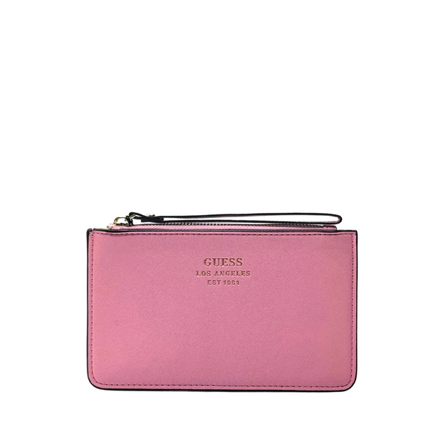 GUESS Wristlet Pouch Wallet – Golden | Luxe & Compact Organizer – PO 4784