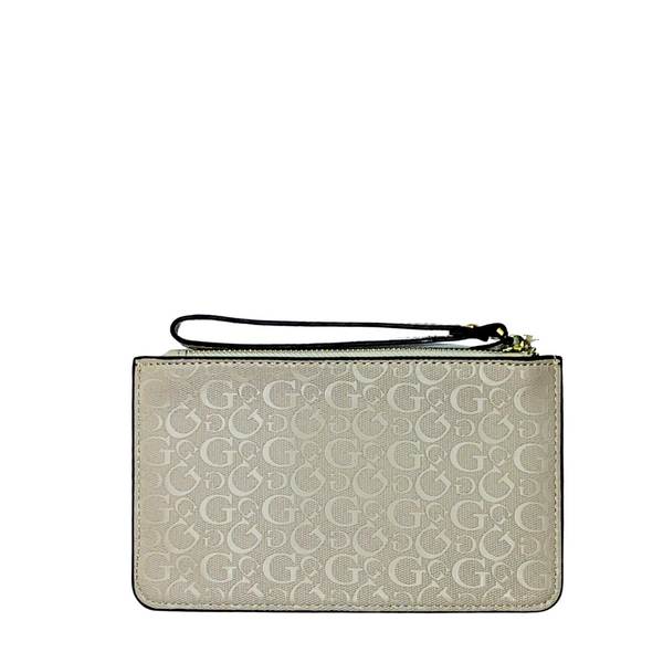 GUESS Wristlet Pouch Wallet – Beige | Neutral & Versatile Organizer – PO 4784