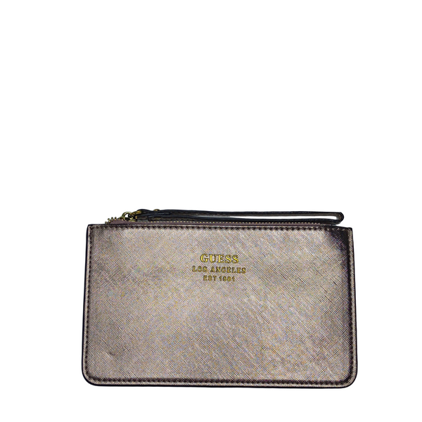 GUESS Rose Gold Wristlet Pouch – PO 4784 | Compact Dual-Zip Organizer