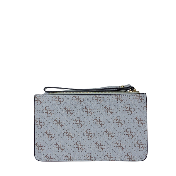 GUESS Wristlet Pouch Wallet – Gold & White | PO 4784 – Sleek & Functional