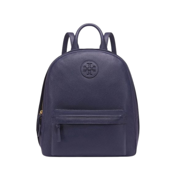 Tory Burch Pebbled Leather Backpack – Navy Cowhide