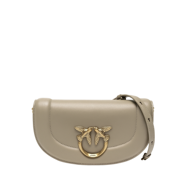 PINKO Crossbody Bag – Olive Green | Love Round Click Baguette – Fresh & Feminine