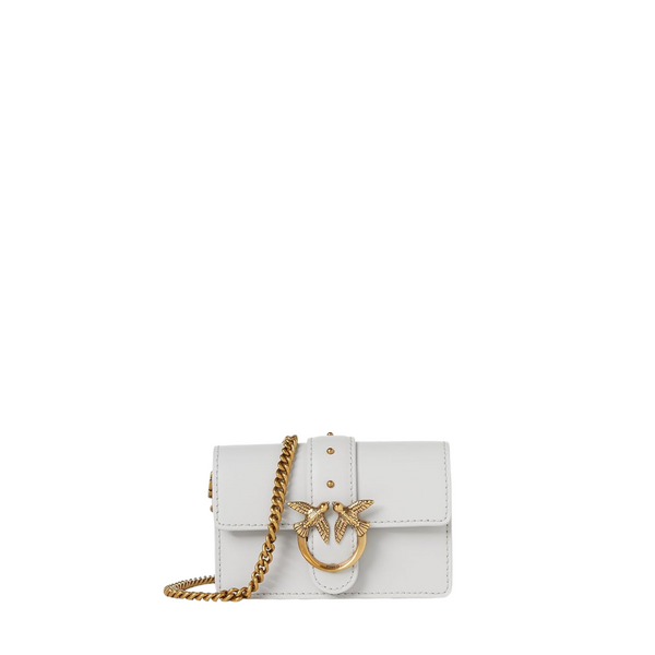 PINKO Crossbody Bag – White | Love Micro C – Elegant & Ultra-Compact