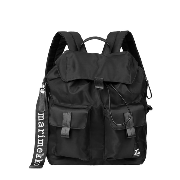 Marimekko Everything M Solid Backpack – Black Recycled Nylon