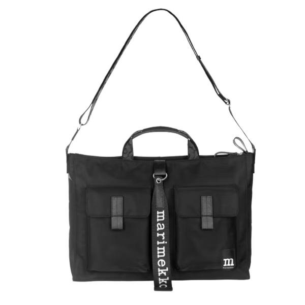 Marimekko Everything Messenger Solid – Black Polyamide Messenger Bag