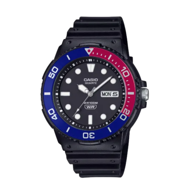 Casio Black Resin Strap Black Analog Quartz Watch for Men – MRW‑230H‑1E2VDF