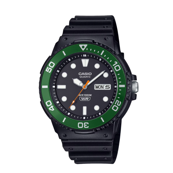 Casio Black Resin Strap Black Analog Quartz Watch for Men – MRW‑230H‑1E3VDF