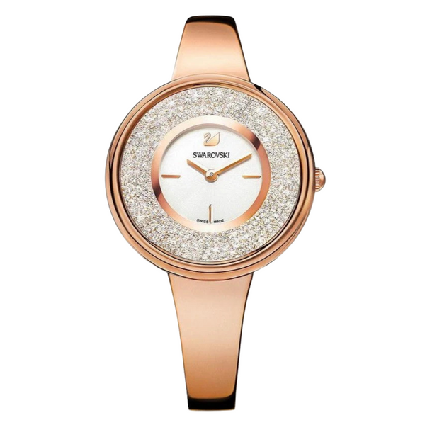 Swarovski Crystalline Pure Rose-gold Stainless Steel Silver Dial  Quartz Watch for Ladies - 5269250