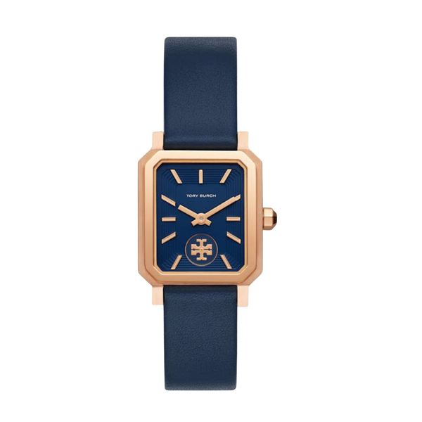 Tory Burch Robinson Octagonal Navy Leather Quartz Watch – TBW1511