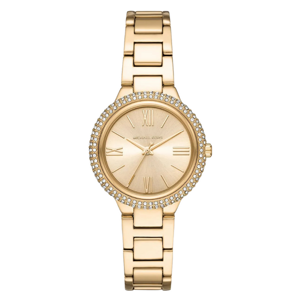 Michael Kors Taryn Gold Stainless Steel Gold Dial Quartz Watch for Ladies - MK4459