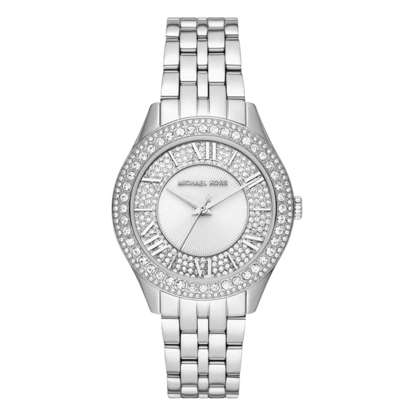 Michael Kors Harlowe Silver Stainless Steel White Dial Quartz Watch for Ladies - MK4708