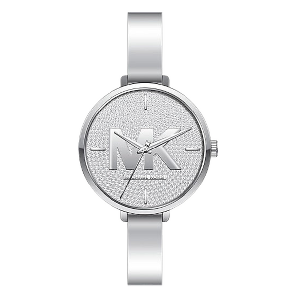 Michael Kors Charley Pavé Silver Stainless Steel Silver Dial Quartz Watch for Ladies - MK-4432