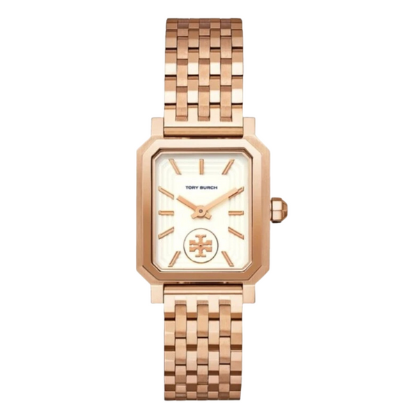 Tory Burch Robinson Rose Gold Stainless Steel Ivory Dial Quartz Watch for Ladies - TBW1502
