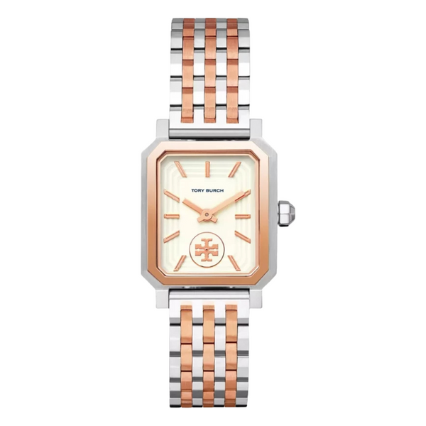 Tory Burch Robinson Two-tone Stainless Steel Ivory Dial Quartz Watch for Ladies - TBW1509