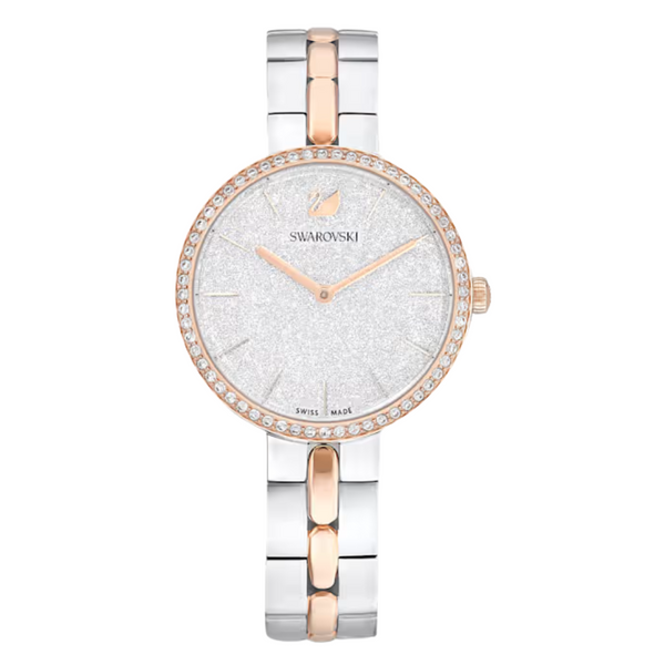 Sawaroski Cosmopolitan Two-tone Stainless Steel White Dial Quartz Watch for Ladies - SWAROSKI 5644081