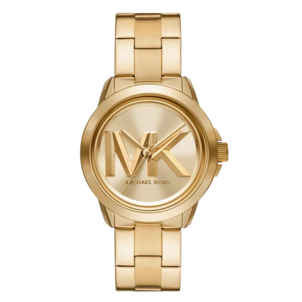 Michael Kors Brynn Gold Stainless Steel Gold Dial Quartz Watch for Ladies - MK-7317