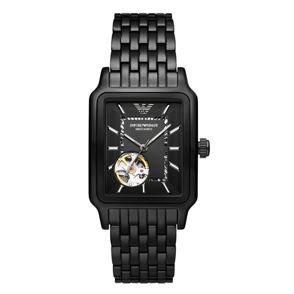 EMPORIO ARMANI Diego Black Stainless Steel Black Dial Automatic Watch for Gents - A60058