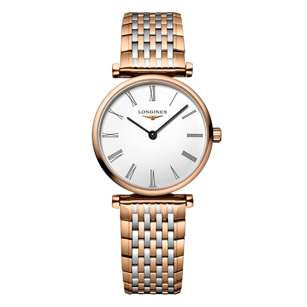 Longines La Grande Classique Two-tone Stainless Steel White Dial Quartz Watch for Ladies - L4.209.1.91.7