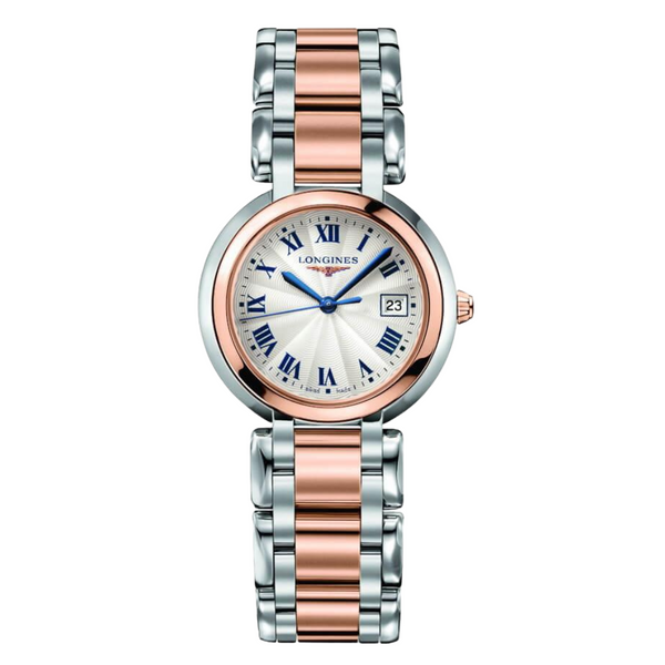 Longines PrimaLuna Two-tone Stainless Steel Silver Dial Quartz Watch for Ladies - L8.112.5.78.6