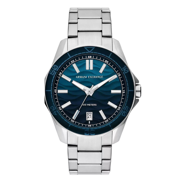 Armani Exchange Spencer Silver Stainless Steel Multi Dial Quartz Watch for Gents - AX-1950
