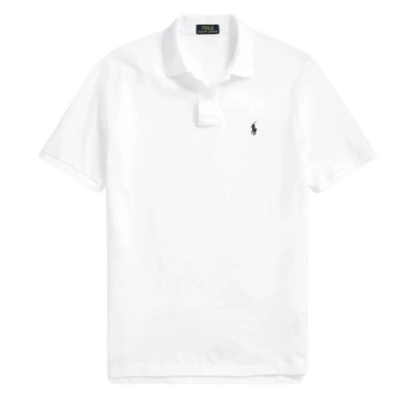 Ralph Lauren Iconic Mesh Polo White T-Shirt