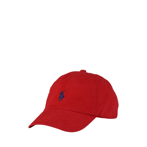 Ralph Lauren Iconic Cotton Chino Ball Cap Red