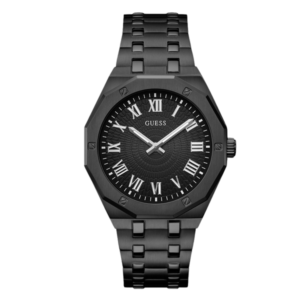 Guess Black Stainless Steel Black Dial Quartz Watch for Gents - GW0575G3
