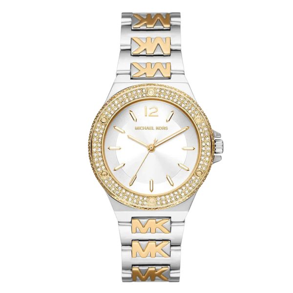 Michael Kors Two-tone Stainless Steel White Dial Quartz Watch for Ladies - MK7338