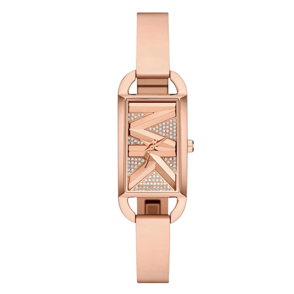 Michael Kors Rose Gold Stainless Steel Rose Gold Dial Quartz Watch for Ladies - MK4858