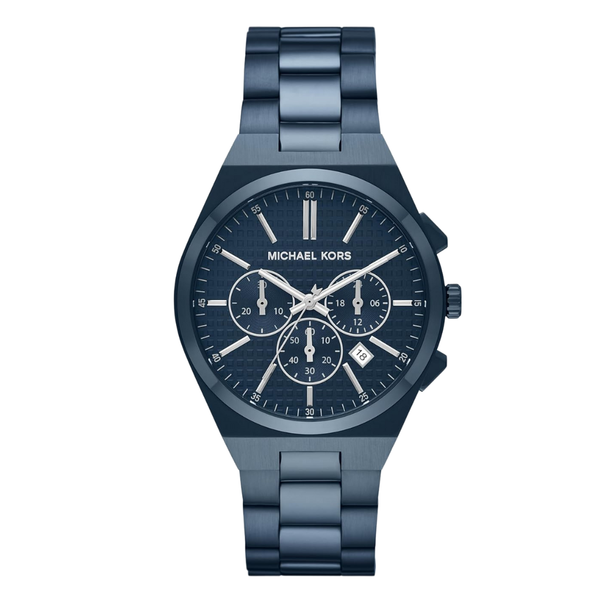Michael Kors Blue Stainless Steel Blue Dial Chronograph Quartz Watch for Gents - MK9147