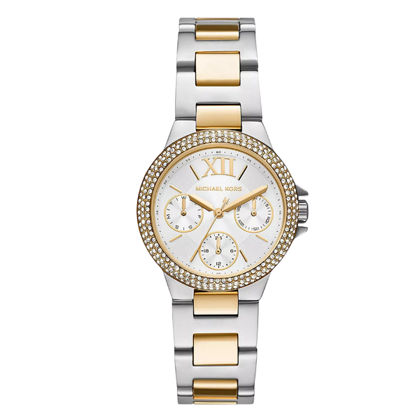 Michael Kors Two-tone Stainless Steel Silver Dial Quartz Watch for Ladies - MK6982