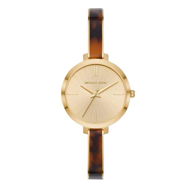 Michael Kors Gold Stainless Steel Gold Dial Quartz Watch for Ladies - MK4341
