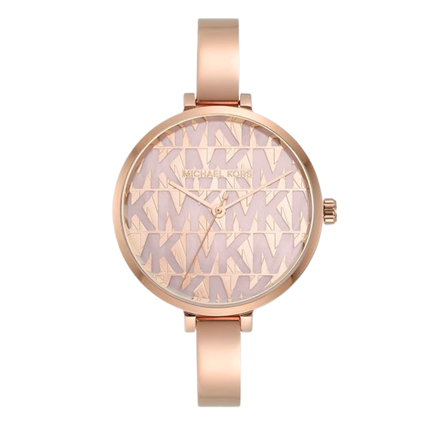 Michael Kors Rose Gold Stainless Steel Rose Gold Dial Quartz Watch for Ladies - MK4679