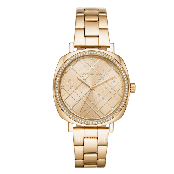 Michael Kors Gold Stainless Steel Gold Dial Quartz Watch for Ladies - MK3989
