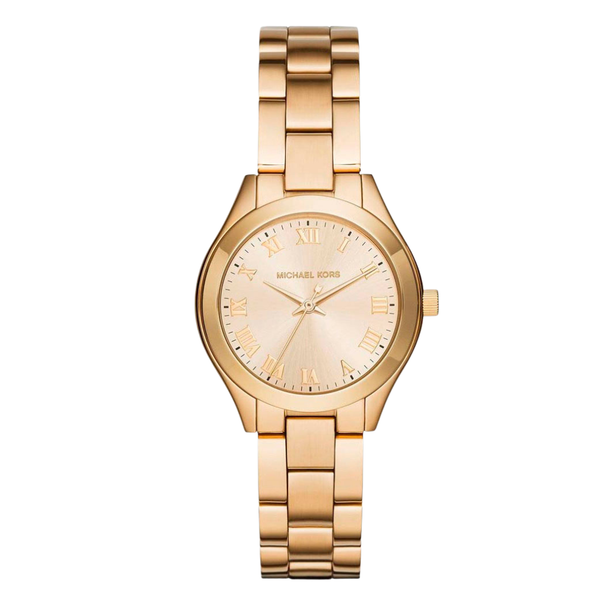 Michael Kors Gold Stainless Steel Gold Dial Quartz Watch for Ladies - MK3456