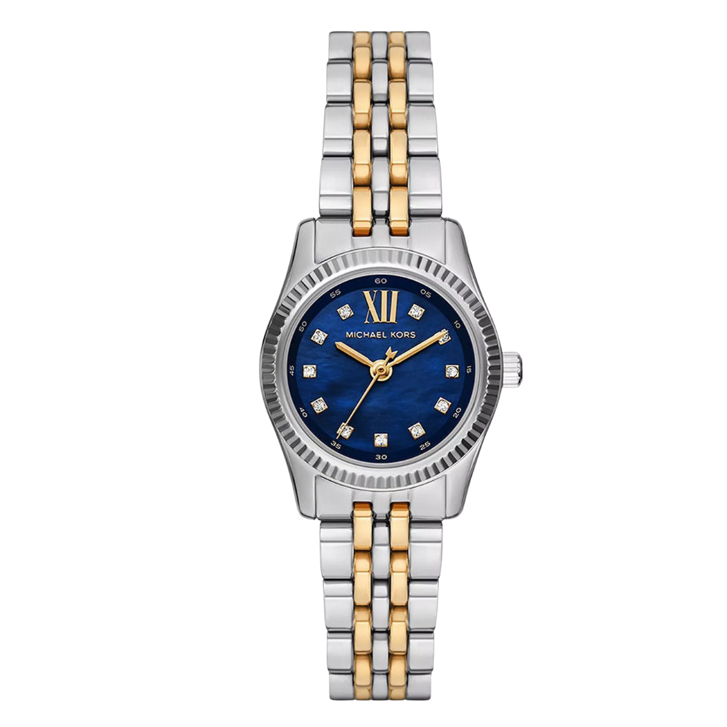 Michael Kors Two-tone Stainless Steel Blue Dial Quartz Watch for Ladie ...