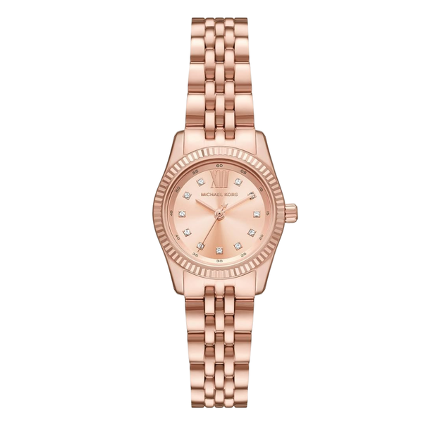 Michael Kors Rose Gold Stainless Steel Rose Gold Dial Quartz Watch for Ladies - MK4739