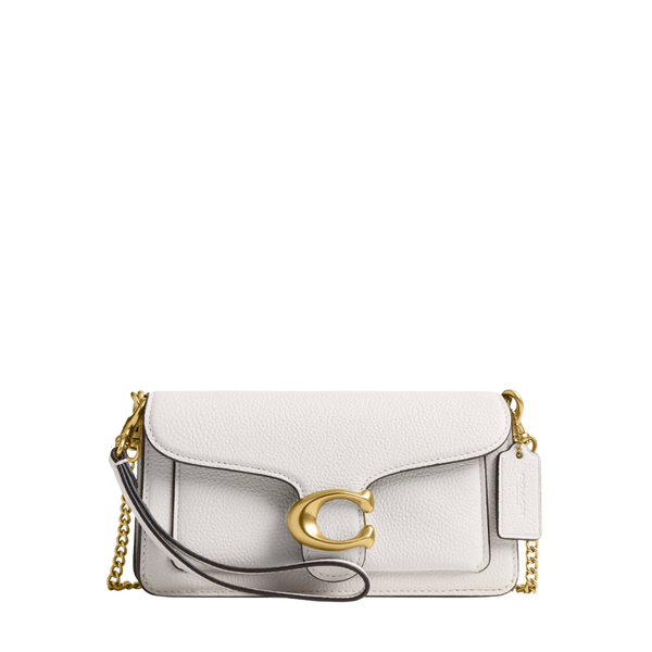 Coach Tabby Chain Crossbody Bag 19 In Signature Canvas White - CBF14