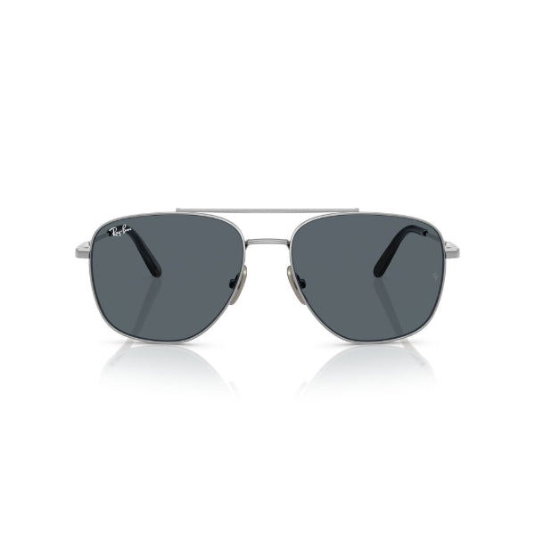 Ray-Ban Silver Blue Square Sunglasses - RB8097 9209R5