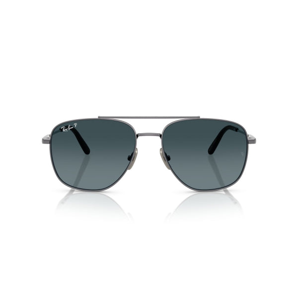 Ray-Ban Gunmetal Polarized Grey Gradient Sunglasses - RB8097 165/S3