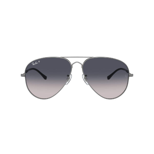 Ray-Ban Polarized Gunmetal Grey Gradient Aviator Sunglasses - RB3825 004/78